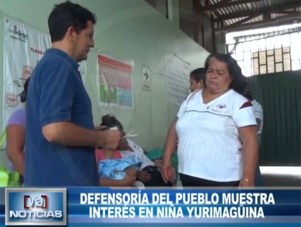 Defensoría del Pueblo muestra interés en niña yurimagüina Defensoría del Pueblo muestra interés en niña yurimagüina