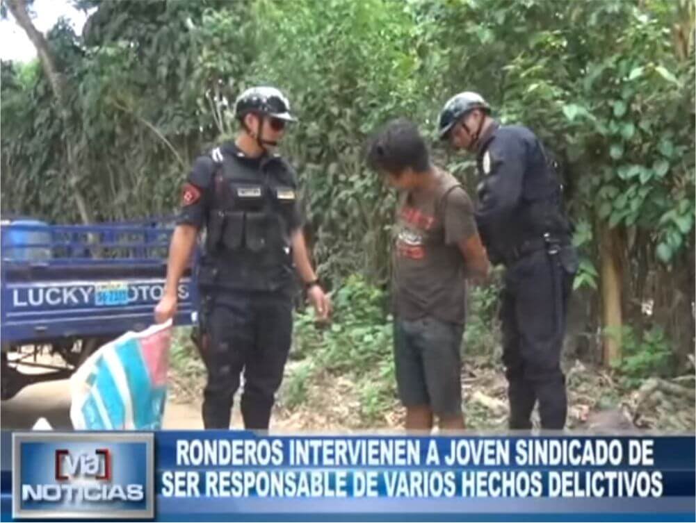 Ronderos intervienen a joven sindicado de ser responsable de varios hechos delictivos Ronderos intervienen a joven sindicado de ser responsable de varios hechos delictivos