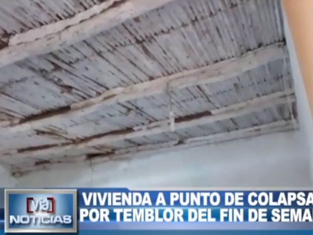 Tarapoto: vivienda a punto de colapsar tras temblor del fin de semana Tarapoto: vivienda a punto de colapsar tras temblor del fin de semana