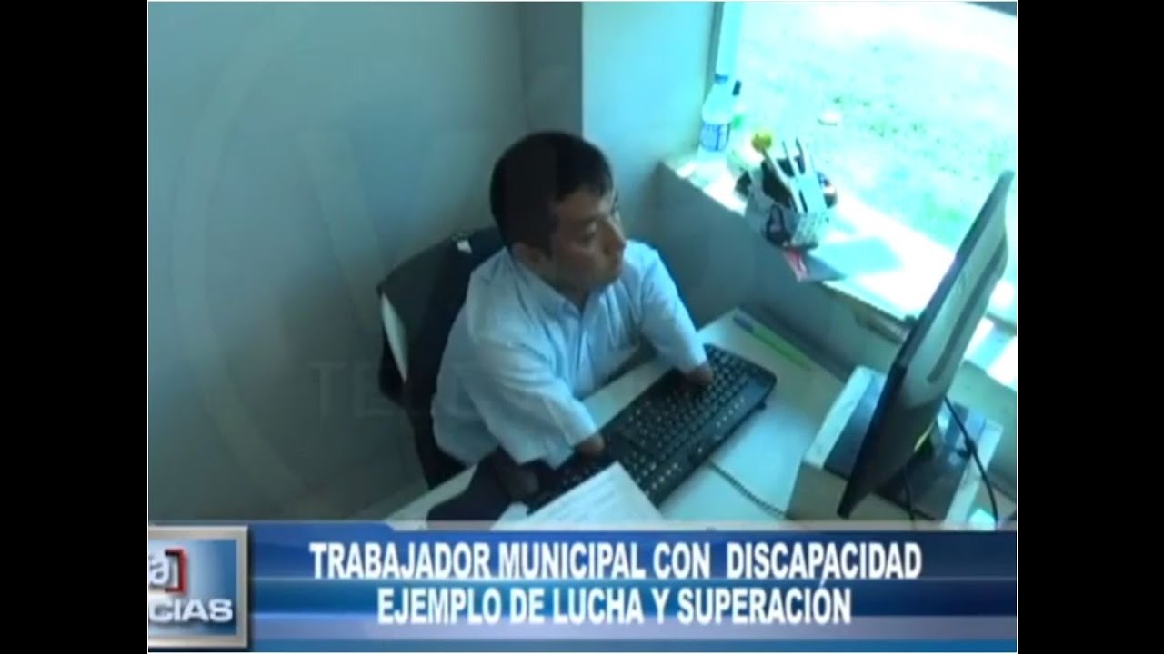 Trabajador municipal con discapacidad ejemplo de lucha y superación Trabajador municipal con discapacidad ejemplo de lucha y superación