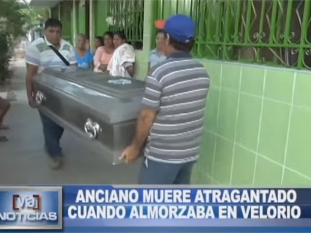 Picota: anciano muere atragantado cuando almorzaba en velorio