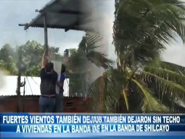 Fuertes vientos también dejaron sin techo a viviendas en la Banda de Shilcayo Fuertes vientos también dejaron sin techo a viviendas en la Banda de Shilcayo