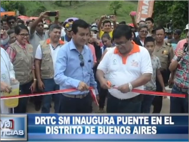 DRTC de San Martín inaugura puente en el distrito de Buenos Aires DRTC de San Martín inaugura puente en el distrito de Buenos Aires