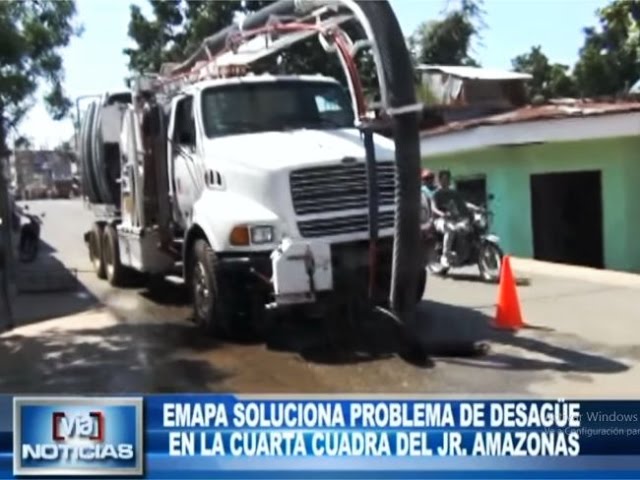 EMAPA soluciona problema de desagüe en la cuarta cuadra del jr. Amazonas EMAPA soluciona problema de desagüe en la cuarta cuadra del jr. Amazonas