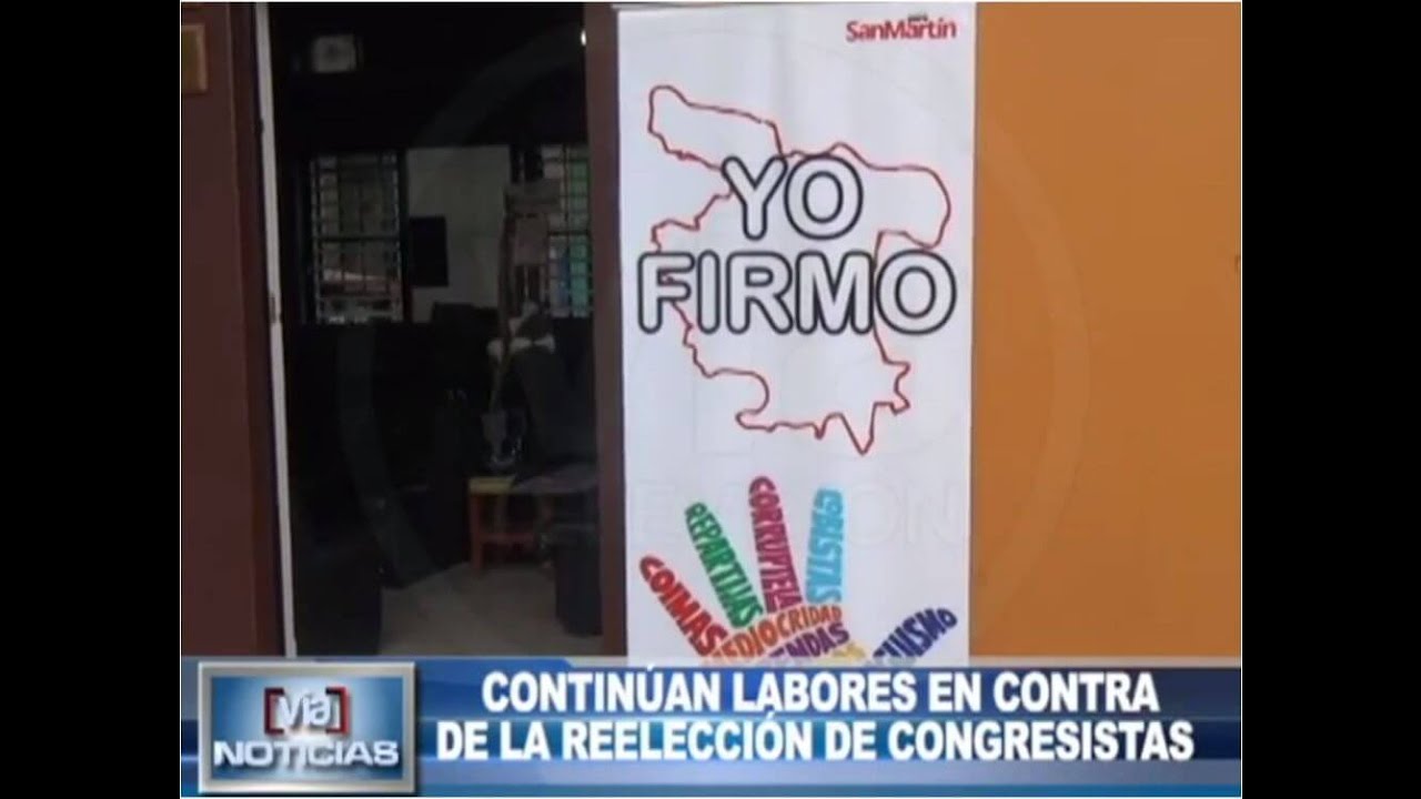 Continúan labores en contra de la reelección de congresistas Continúan labores en contra de la reelección de congresistas