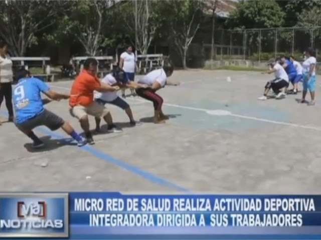 Micro Red de Salud realiza actividad deportiva integradora dirigida a sus trabajadores