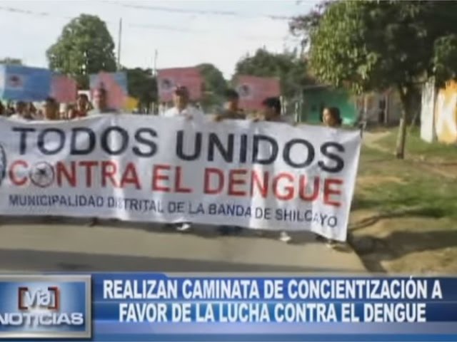 Realizan caminata de concientización a favor de la lucha contra el dengue Realizan caminata de concientización a favor de la lucha contra el dengue