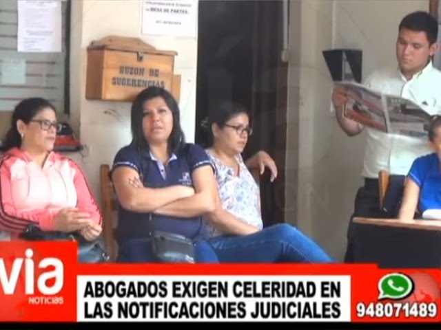 Abogados exigen celeridad en las notificaciones judiciales