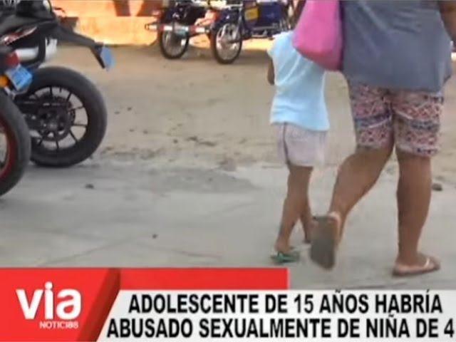 Adolescente de 15 años habría abusado sexualmente de niña de 4 Adolescente de 15 años habría abusado sexualmente de niña de 4
