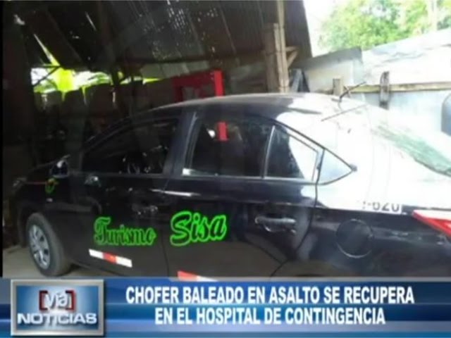 Chofer baleado en asalto se recupera en el hospital de contingencia Chofer baleado en asalto se recupera en el hospital de contingencia