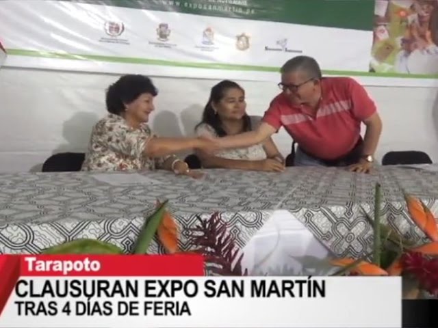 Clausuran Expo San Martín tras 4 días de feria en Tarapoto