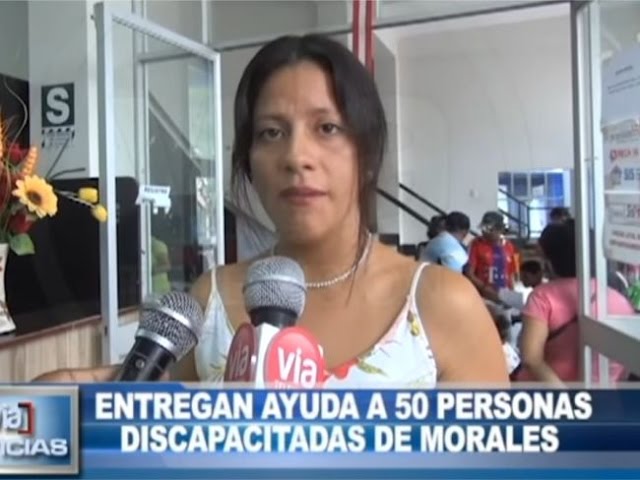 Entregan ayuda a 50 personas discapacitadas de Morales Entregan ayuda a 50 personas discapacitadas de Morales