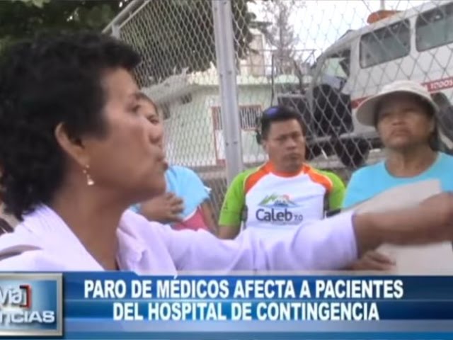 Paro de médicos afecta a pacientes del hospital de contingencia Paro de médicos afecta a pacientes del hospital de contingencia