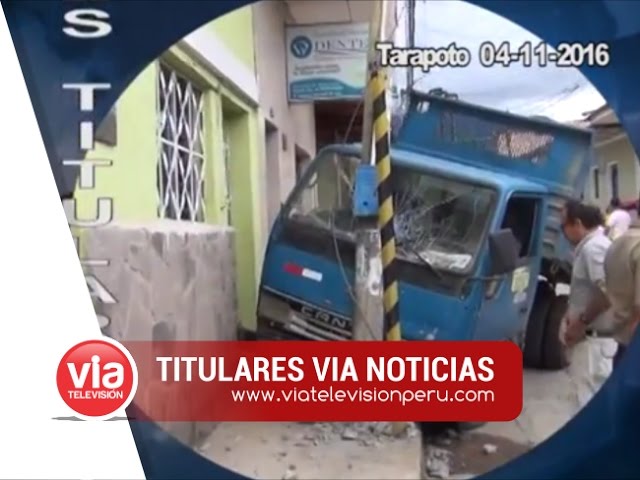 Titulares 04 Noviembre 2016 | Noticias Tarapoto Titulares 04 Noviembre 2016 | Noticias Tarapoto