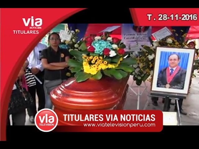 Titulares Lunes 28 de Noviembre del 2016 Titulares Lunes 28 de Noviembre del 2016