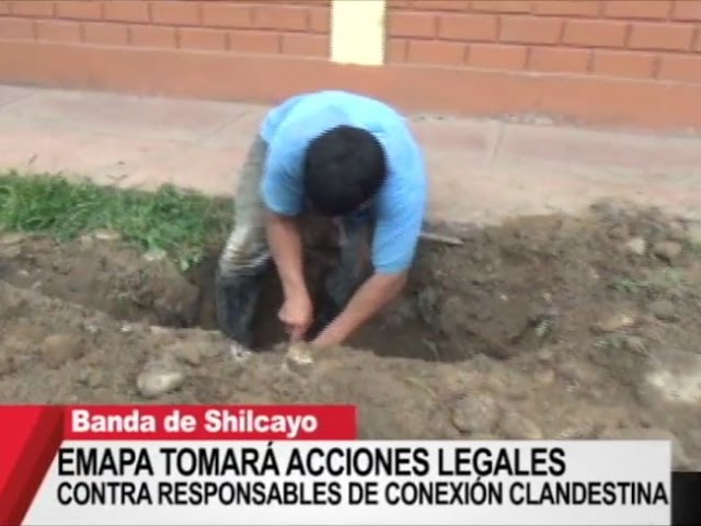 EMAPA tomará acciones legales contra responsables de conexión clandestina EMAPA tomará acciones legales contra responsables de conexión clandestina