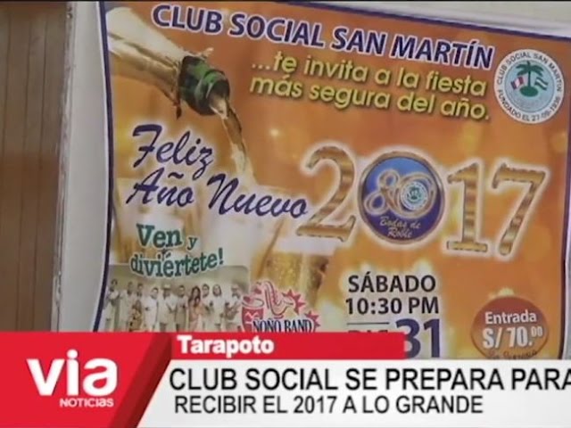 Entretenimiento: Club Social San Martín se prepara para recibir el 2017 a lo grande Entretenimiento: Club Social San Martín se prepara para recibir el 2017 a lo grande