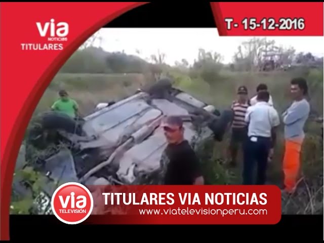 Titulares Jueves 15 de Diciembre del 2016