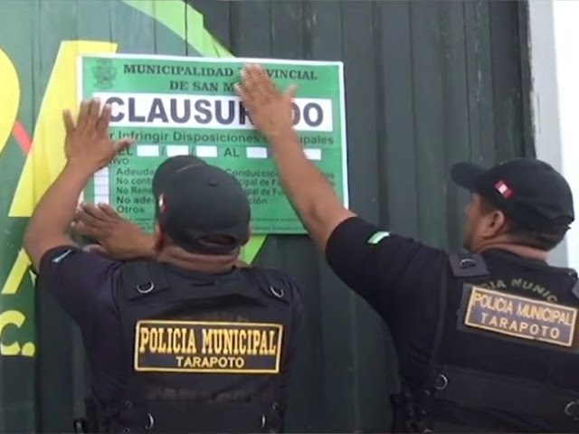 Clausuran local de empresa de transporte de carga en Tarapoto Clausuran local de empresa de transporte de carga en Tarapoto
