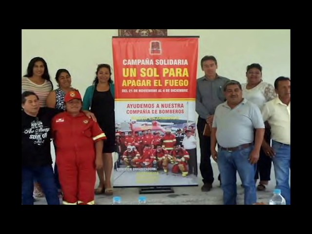 Inician campaña para implementar a Cía de bomberos de Nueva Cajamarca Inician campaña para implementar a Cía de bomberos de Nueva Cajamarca