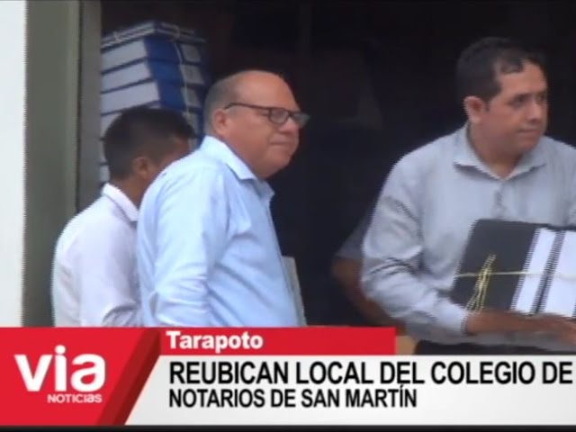 Reubican local del Colegio de Notarios de San Martín Reubican local del Colegio de Notarios de San Martín