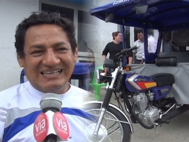 Trabajador gana un motocar por estar al día en el pago de impuestos en Morales