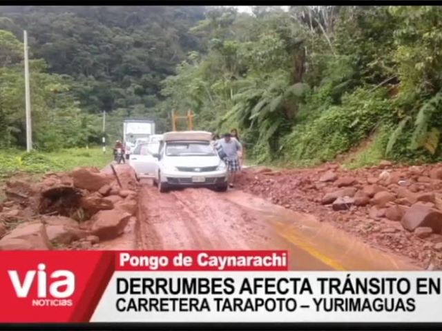 Derrumbes afectan tránsito en carretera Tarapoto – Yurimaguas Derrumbes afectan tránsito en carretera Tarapoto – Yurimaguas