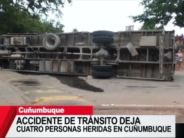 Accidente de tránsito deja cuatro personas heridas en Cuñumbuque Accidente de tránsito deja cuatro personas heridas en Cuñumbuque