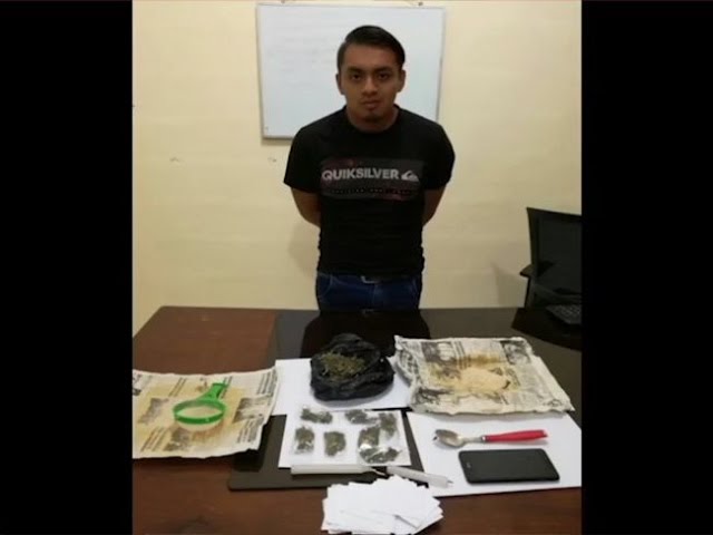Policía captura presunto microcomercializador de drogas Policía captura presunto microcomercializador de drogas