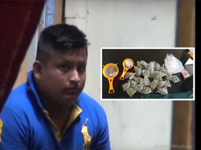 Detienen a presunto vendedor de marihuana y clorhidrato de cocaína Detienen a presunto vendedor de marihuana y clorhidrato de cocaína