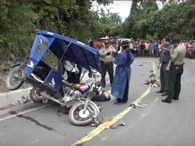 Mototaxista muere tras estrellarse contra volquete en Juanjui Mototaxista muere tras estrellarse contra volquete en Juanjui