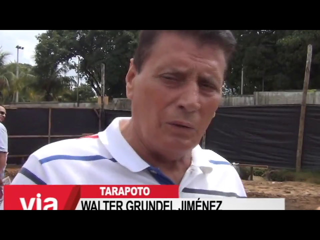 Alcalde y Regidores de la MPSM inspeccionan obra de polideportivo de Tarapoto