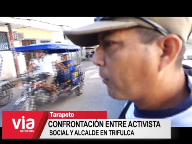 Confrontación entre activista social y alcalde termina en trifulca