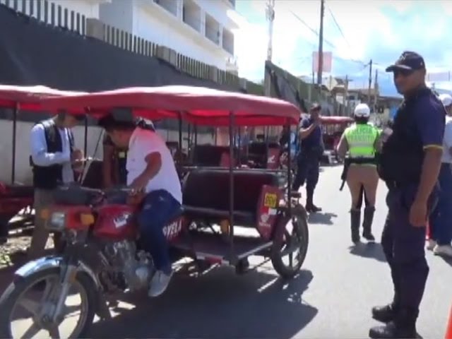 Continúan operativos contra mototaxistas informales en Tarapoto Continúan operativos contra mototaxistas informales en Tarapoto