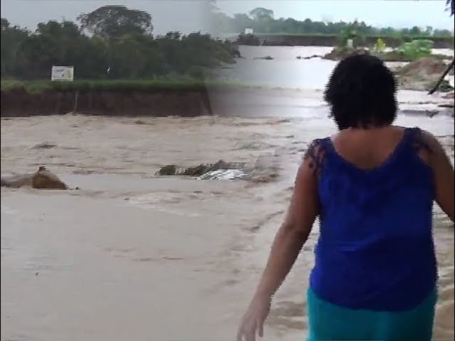 Río Cumbaza aumenta su caudal y genera pérdidas materiales en vecinos Río Cumbaza aumenta su caudal y genera pérdidas materiales en vecinos