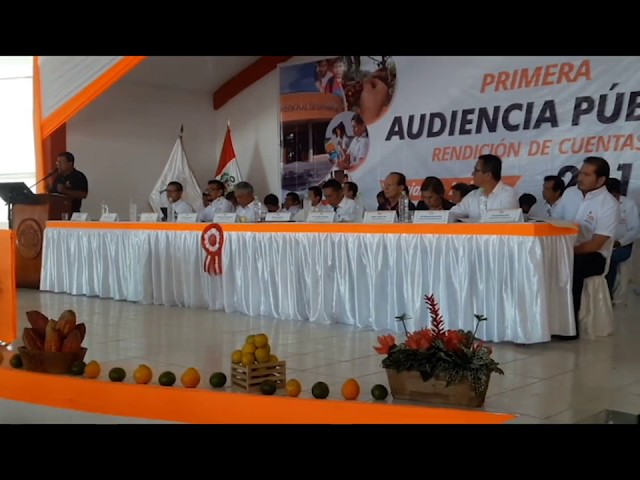 Goresam realiza audiencia de rendición de cuentas en Juanjuí