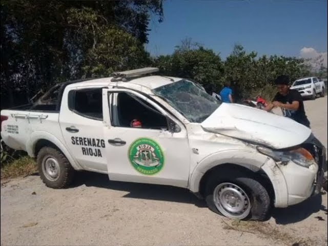 Continúan delicados serenos de Rioja que resultaron heridos en accidente Continúan delicados serenos de Rioja que resultaron heridos en accidente