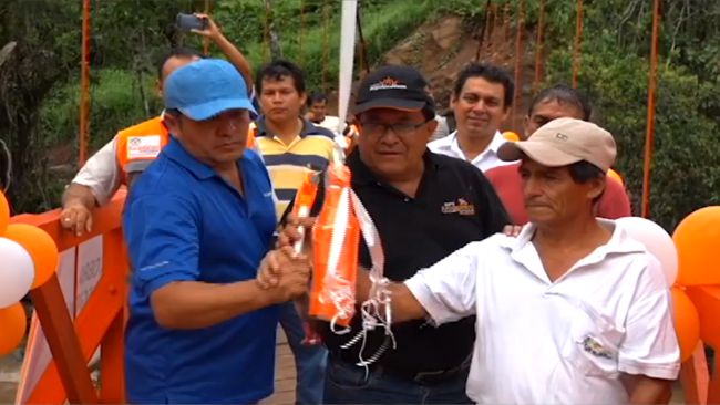 Inauguran puentes en Saposoa obras valorizadas en más de un millón 367 mil soles