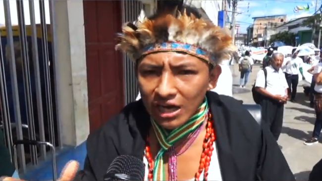 Joven indígena del barrio Wayku de Lamas cuestiona a sus dirigentes Joven indígena del barrio Wayku de Lamas cuestiona a sus dirigentes