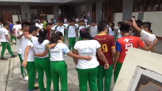 Anuncian simulacro de sismo en instituciones educativas de Tarapoto Anuncian simulacro de sismo en instituciones educativas de Tarapoto