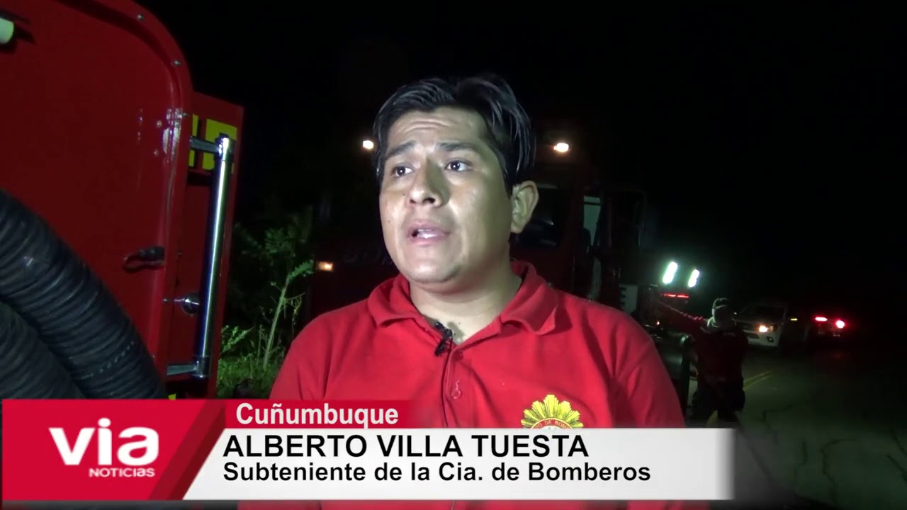 Camión cargado con madera se incendia en carretera a Cuñumbuque Camión cargado con madera se incendia en carretera a Cuñumbuque