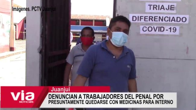Denuncian a trabajadores del penal por presuntamente quedarse con medicinas para interno Denuncian a trabajadores del penal por presuntamente quedarse con medicinas para interno