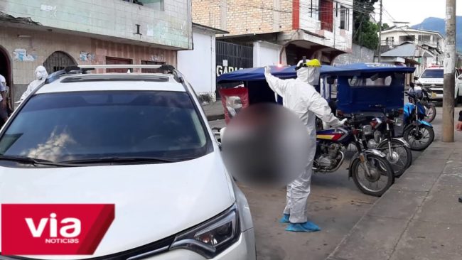 Tarapoto: hombre con covid-19 muere en el asiento de una mototaxi Tarapoto: hombre con covid-19 muere en el asiento de una mototaxi