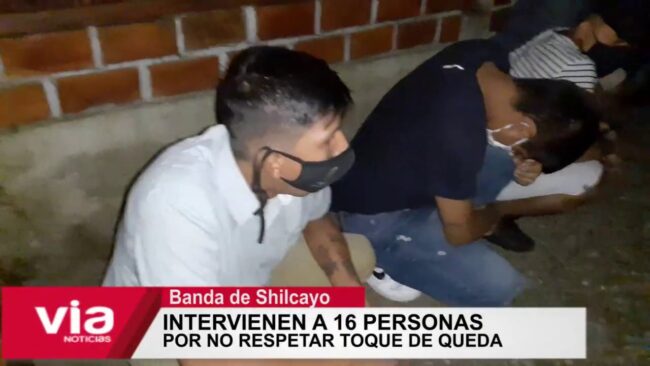Intervienen a 16 personas por no respetar toque de queda en La Banda de Shilcayo Intervienen a 16 personas por no respetar toque de queda en La Banda de Shilcayo