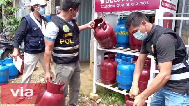 Policía Fiscal, OSINERGMIN y Fiscalía inspeccionan establecimientos de venta de gas Policía Fiscal, OSINERGMIN y Fiscalía inspeccionan establecimientos de venta de gas