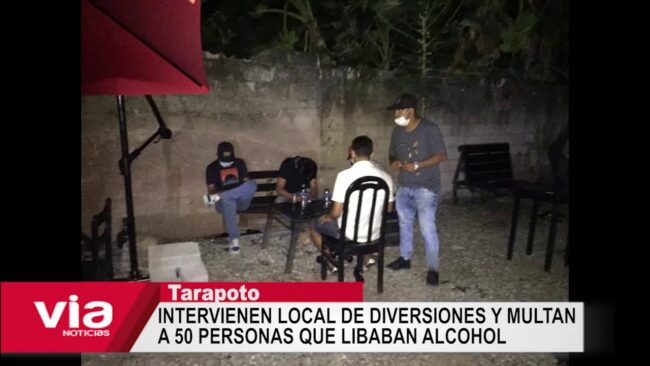 Intervienen local de diversiones y multan a 50 personas que libaban alcohol Intervienen local de diversiones y multan a 50 personas que libaban alcohol