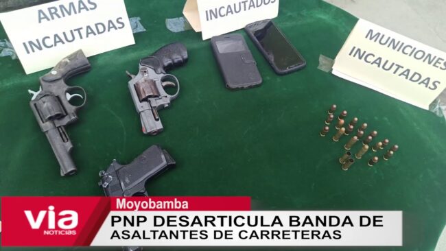 Moyobamba: PNP desarticula banda de asaltantes de carreteras Moyobamba: PNP desarticula banda de asaltantes de carreteras