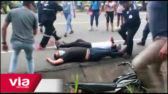 Policía Nacional y sector salud realizan simulacro de accidentes de tránsito Policía Nacional y sector salud realizan simulacro de accidentes de tránsito