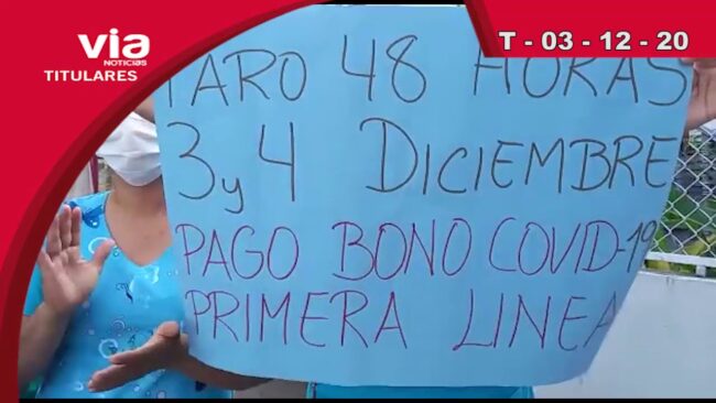 Titulares jueves 03 de diciembre del 2020 – VIA Noticias