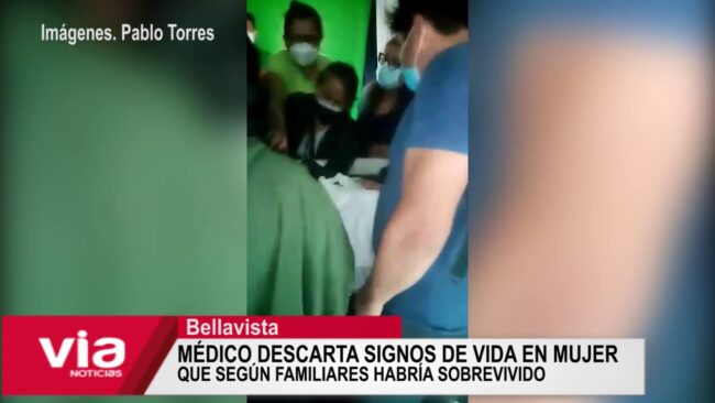 Médico descarta signos de vida en mujer que según familiares habría sobrevivido Médico descarta signos de vida en mujer que según familiares habría sobrevivido